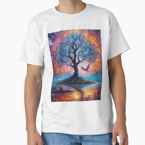 Beauty artistic tree flowers - colors therapy - Chromotherapy Classic T-Shirt