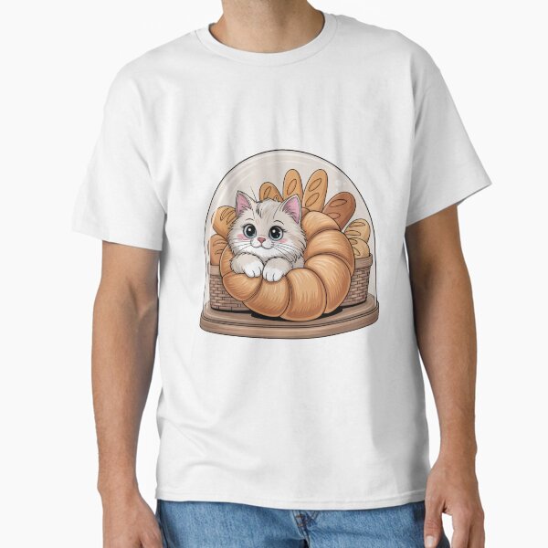 Croissant Kitty Co Classic T-Shirt