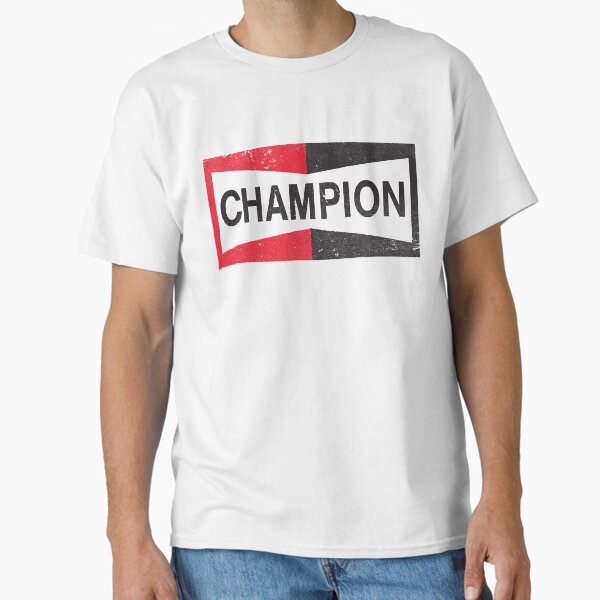 CHAMPION - Spark Plug Retro Distressed Emblem - Cl Classic T-Shirt