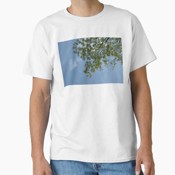 Spring Tree Branches Against a Blue Sky Classic T-Shirt