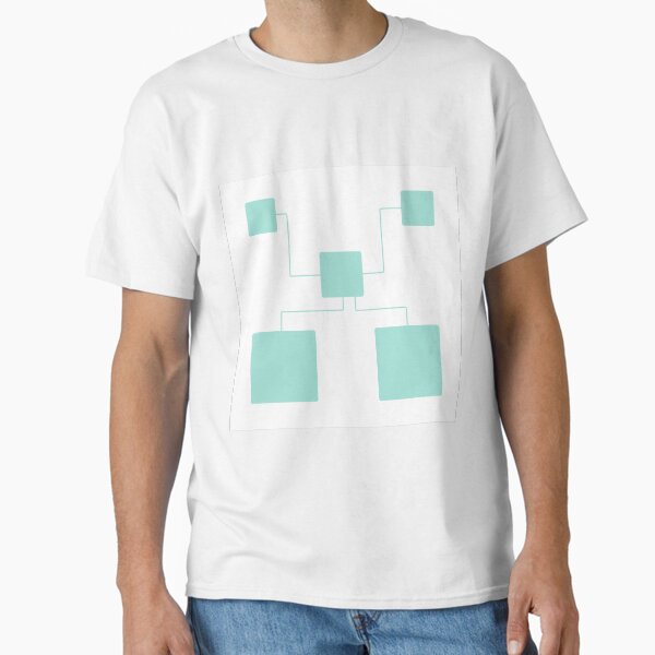 Frosted Jade Square Connection Art Classic T-Shirt