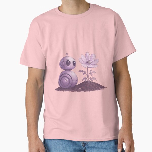 Lilac Robot and the Blossom Classic T-Shirt