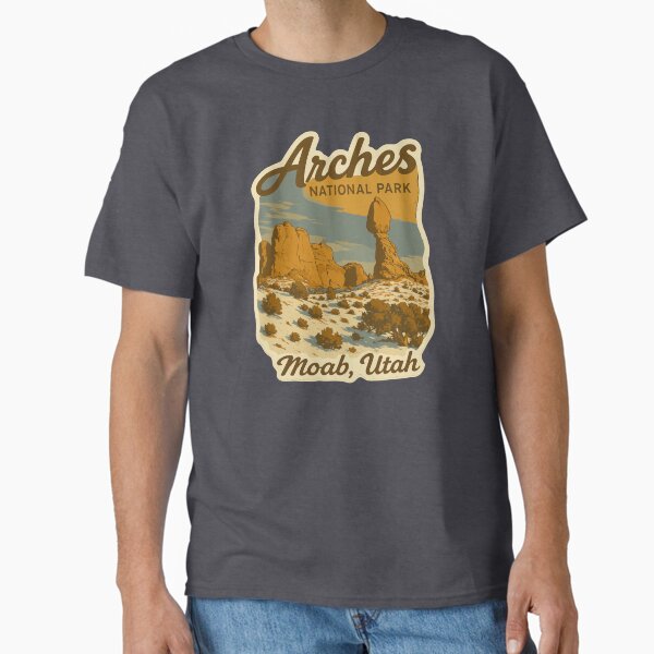 Sunset Over Arches National Park Landscape Classic T-Shirt