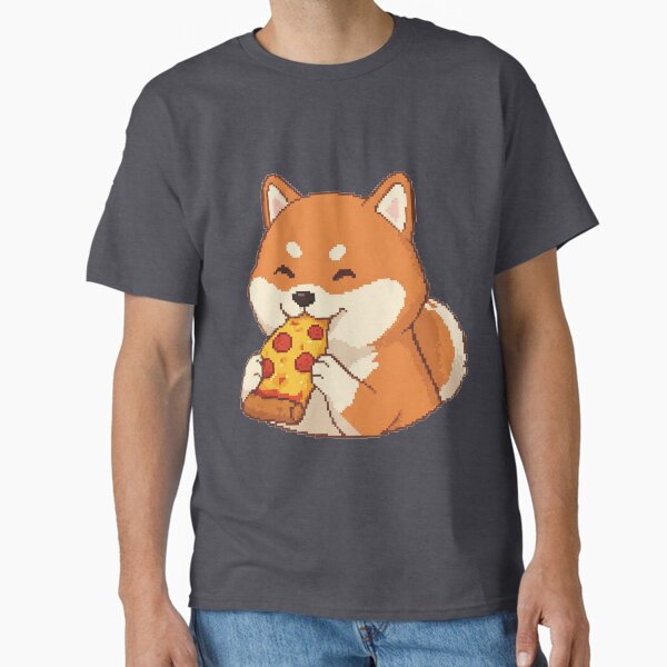 Pixel Shiba Pizza Party Classic T-Shirt