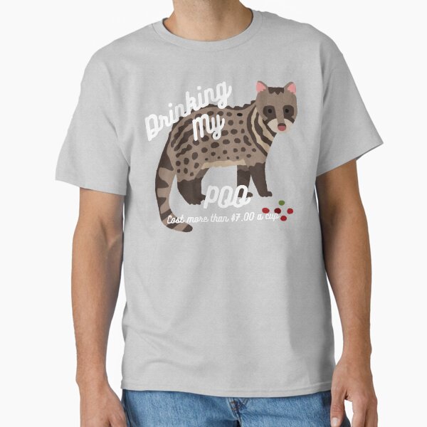 Coffee lovers eat your heart out with this Civet Cat humor. Classic T-Shirt