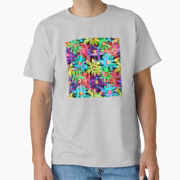 Pop Art Flowers Classic T-Shirt