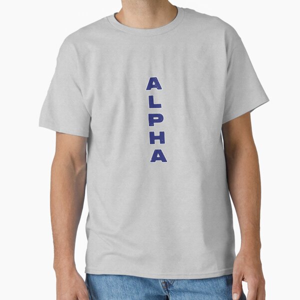 Alpha Text Art Design Classic T-Shirt