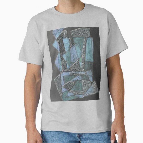 Hues Of Black Blue & White Classic T-Shirt