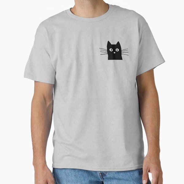 Black Cat Face Classic T-Shirt
