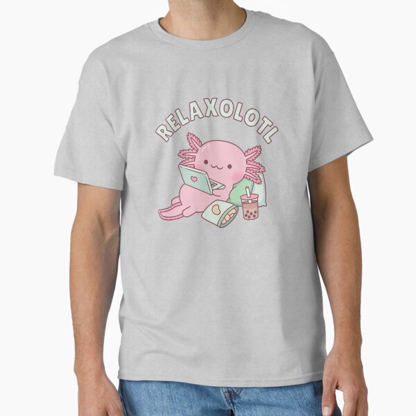Cute Relax A Lot Axolotl Funny Pun Classic T-Shirt