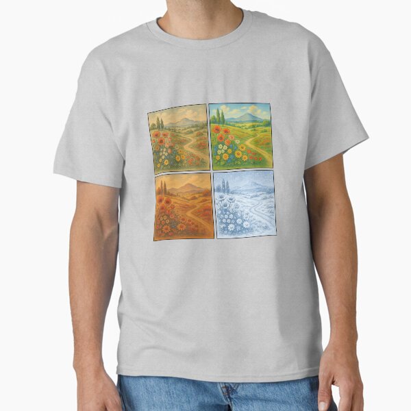 The 4 seasons drawing style Classic T-Shirt
