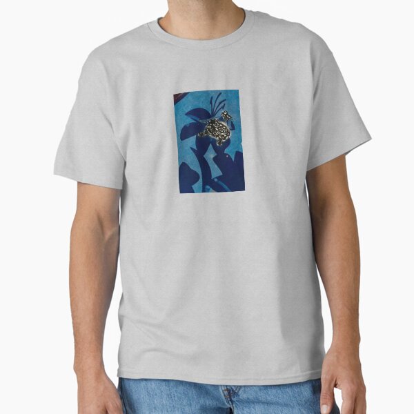 Abstract flower in blue. Classic T-Shirt