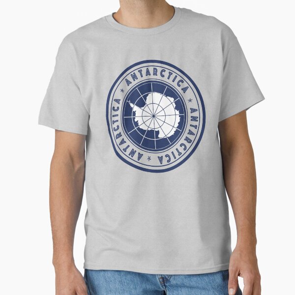 Round Antarctica flag design - Blue Classic T-Shirt