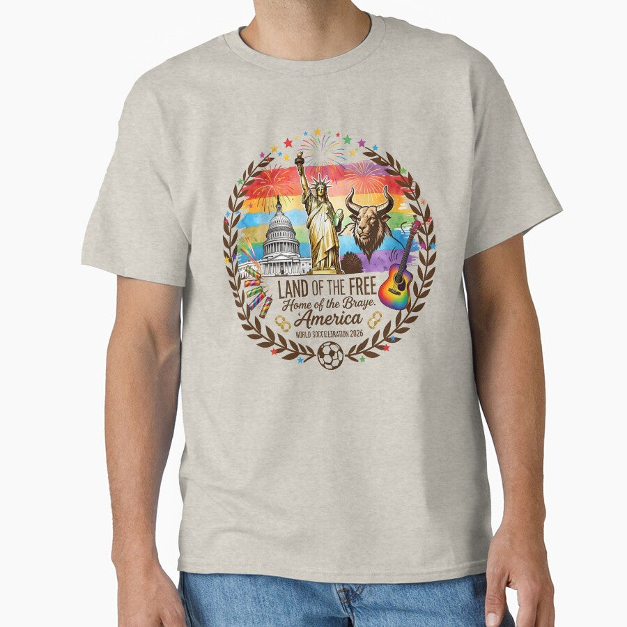America 2026 Celebration - Patriotic Soccer and Heritage Emblem by SupernovaNote
