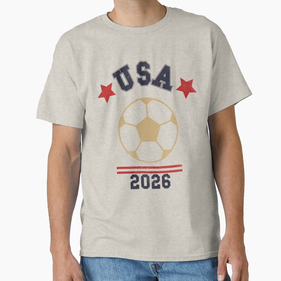 USA Soccer Fan 2026 Jersey Style Design by C & T ArtLab