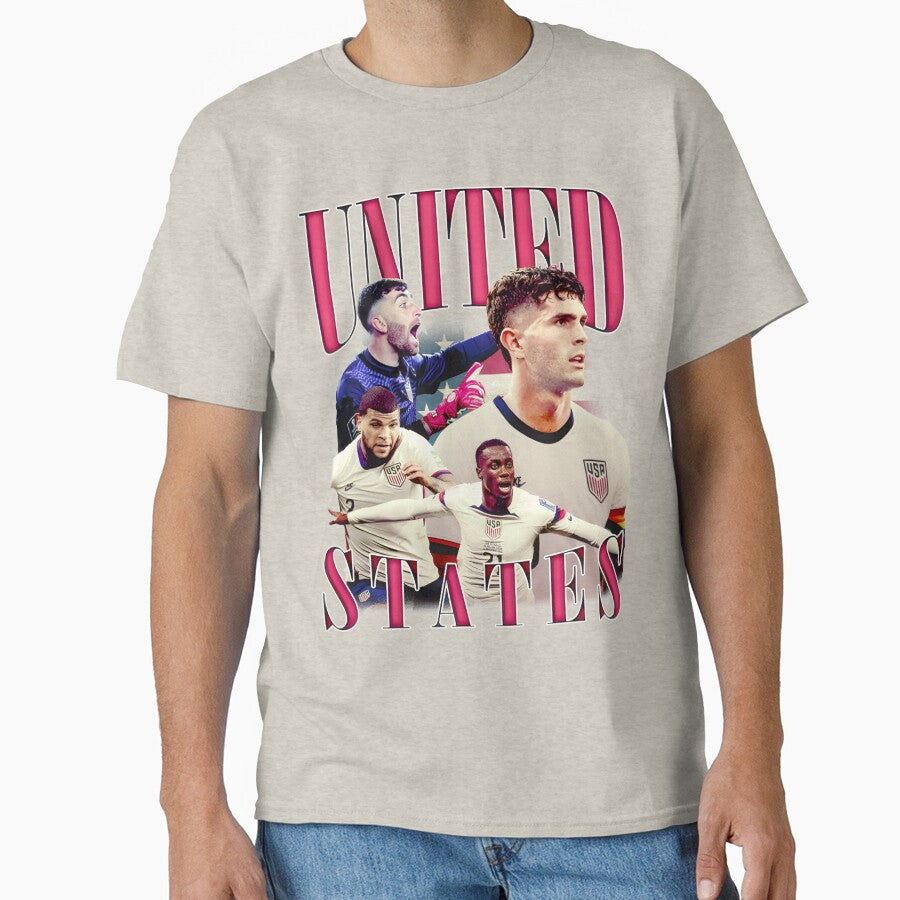 USA Soccer Team Unite - Vintage Patriotic Fan Art by ChelseyKeranART
