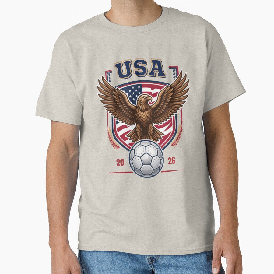 USA Eagle Soccer Crest 2026 by laughingshirts
