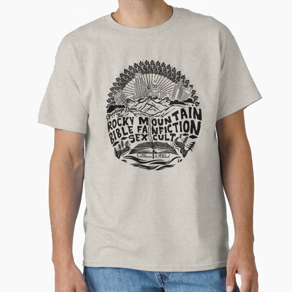 Greetings from The Rocky Mountain Bible Fanfiction Sex Cult, in Outer Darkness Black Classic T-Shirt