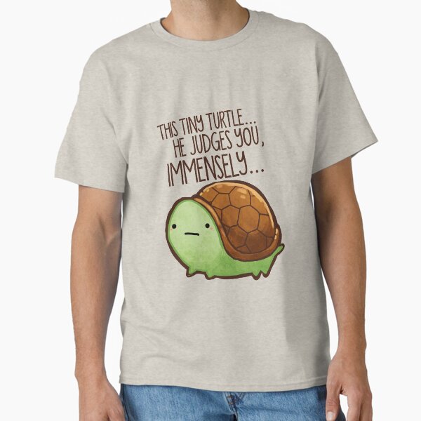 This turtle.. he judges you. Classic T-Shirt