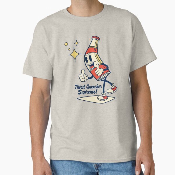 Retro 50s Cartoon Soda Bottle Mascot Thumbs Up Classic T-Shirt
