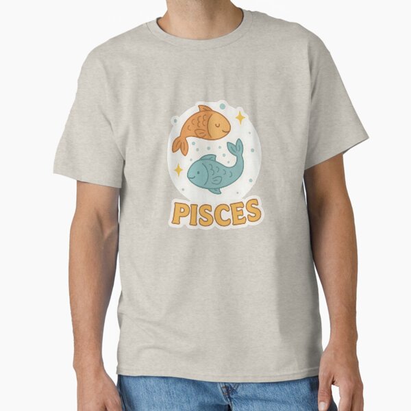 Pisces Zodiac Sign Sticker – Compassionate, Dreamy, and Artistic Pisces Design Classic T-Shirt