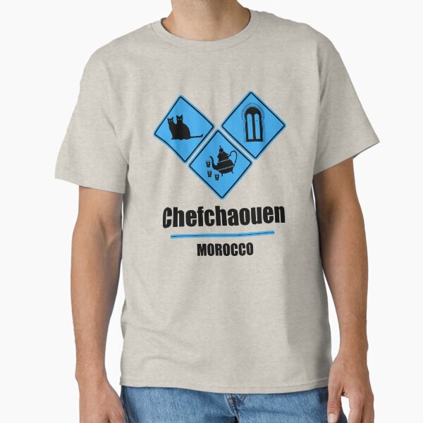 Chefchaouen Morocco blue city Classic T-Shirt