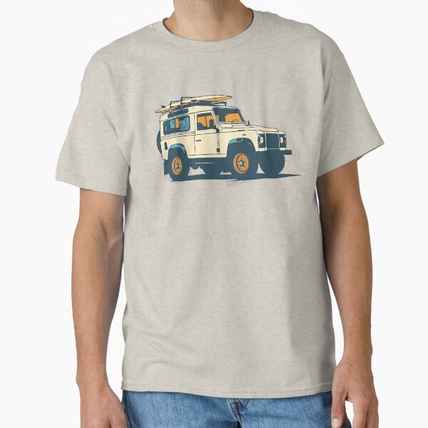 D90 Series III Vintage 4x4 on the beach Classic T-Shirt