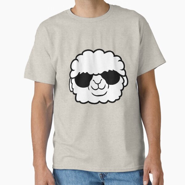 Sheep Sunglasses Cool Party Lamb Cute Head Face Classic T-Shirt