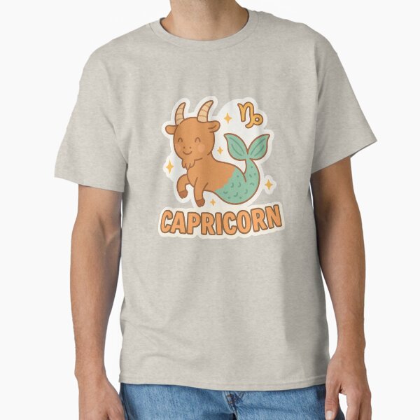 Capricorn Zodiac Sign Sticker – Ambitious, Practical, and Disciplined Capricorn Design Classic T-Shirt