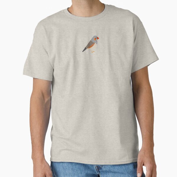 Minimal zebra finch illustration Classic T-Shirt