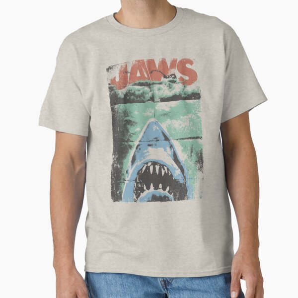 Jaws Distressed Retro Movie Poster Classic T-Shirt