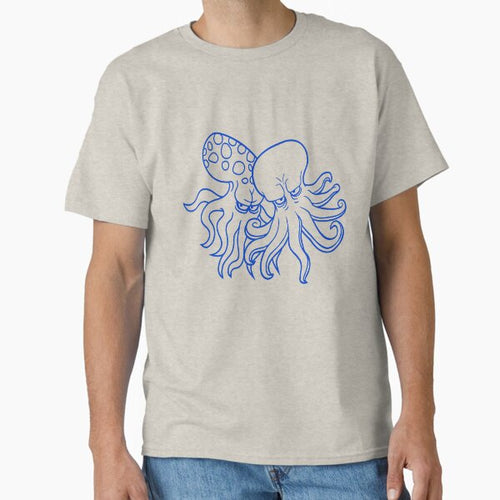 2 Evil Octopus Squid Cephalopod Team Underwater Classic T-Shirt