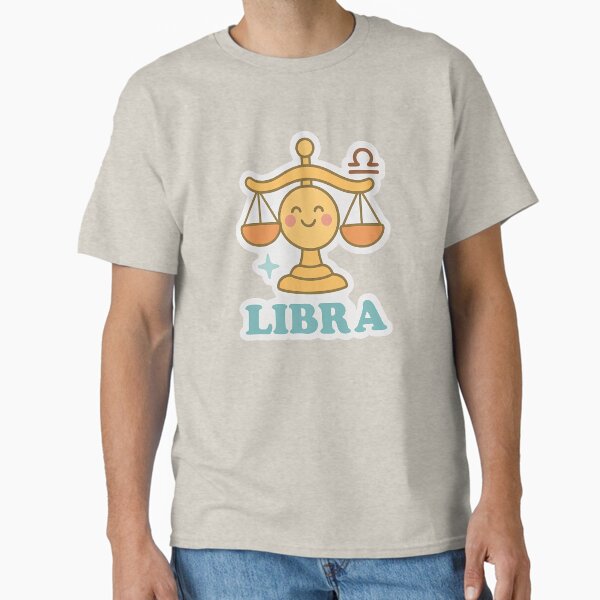 Libra Zodiac Sign Sticker – Balanced, Harmonious, and Charming Libra Design Classic T-Shirt