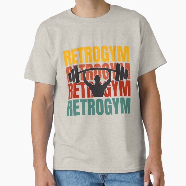 RETROGYM Vintage Workout T-Shirt | 80s Style Gym Tee for Fitness Lovers Classic T-Shirt