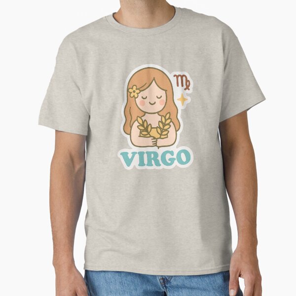 Virgo Zodiac Sign Sticker – Practical, Detail-Oriented, and Organized Virgo Design Classic T-Shirt