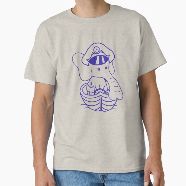 Funny Little Elephant Boat Captain Cute Sweet Ship Classic T-Shirt