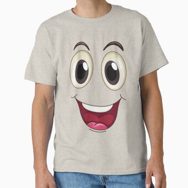 Happy cartoon face Classic T-Shirt