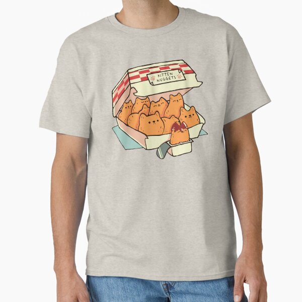 Small Kitten Nuggets Fast Food Cat by Tobe Fonseca BEIGE Classic T-Shirt