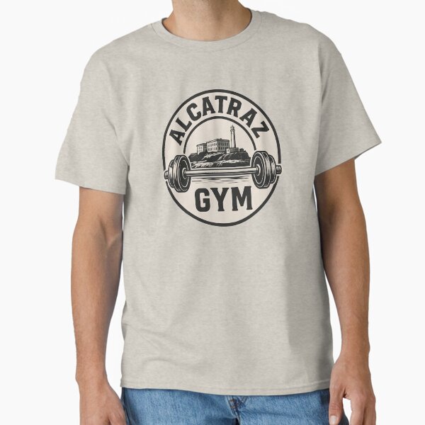 Alcatraz Gym â€“ Vintage Barbell Prison Workout Design Classic T-Shirt