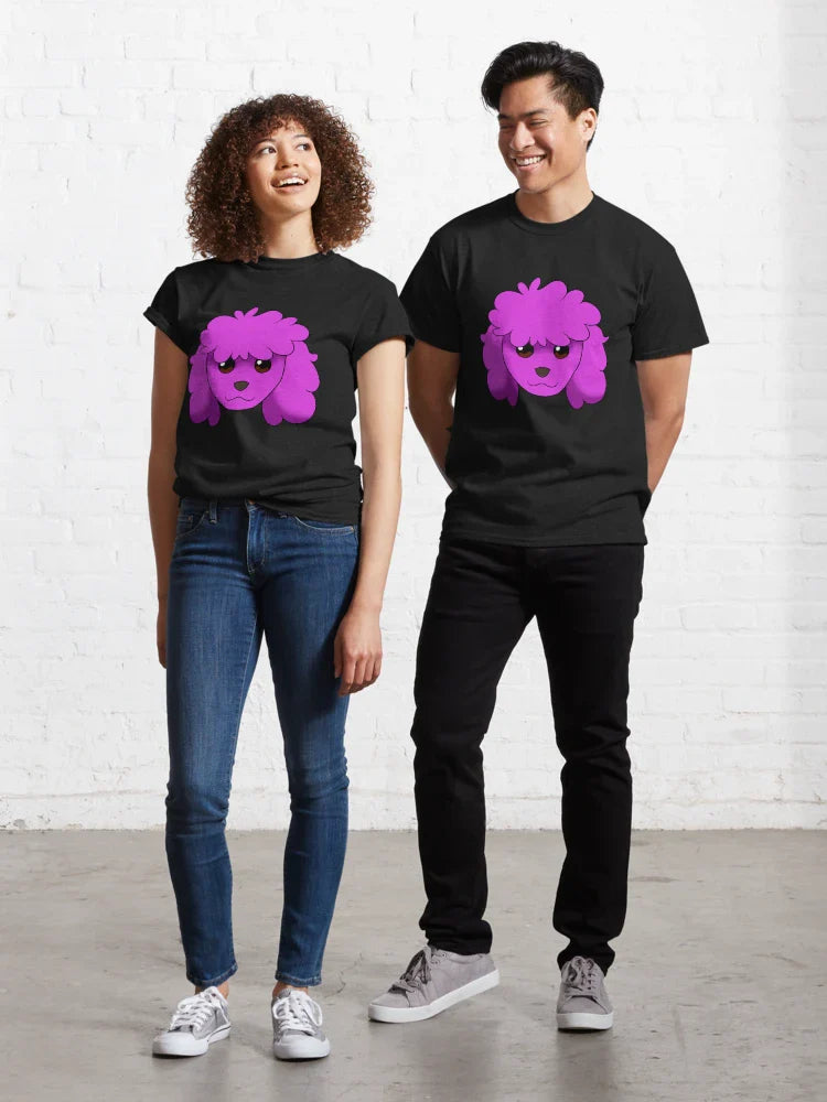 Magenta Poodle Classic T-Shirt