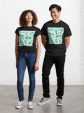 Brazil Montage With Country Shape Stars And Flag Overlays | Brésil Montage avec superposition de drapeaux et d'étoiles | Brasil Montaje con sobreimpresiones de bandera y estrellas en forma de país Classic T-Shirt