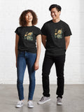 Robot Drinking Coffee - Funny Caffeine Lover Cartoon Design Classic T-Shirt