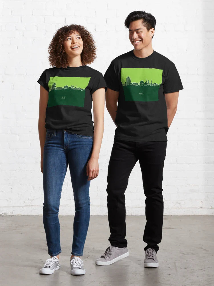 Troy New York Skyline Classic T-Shirt