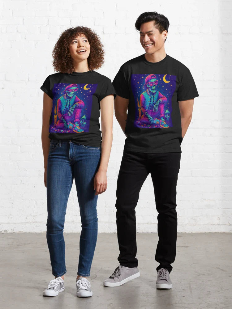 Spooky Grove: Skeleton Lounge Classic T-Shirt