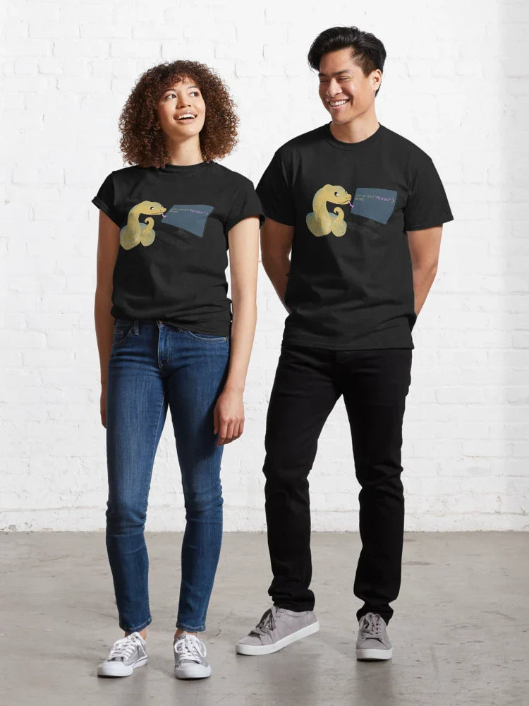 Python learns python Classic T-Shirt