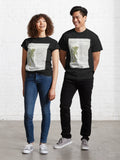 French Vintage Botanical Moneywort Illustration Classic T-Shirt