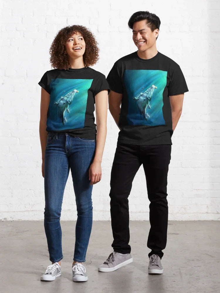 Beautiful Blue Whale Classic T-Shirt