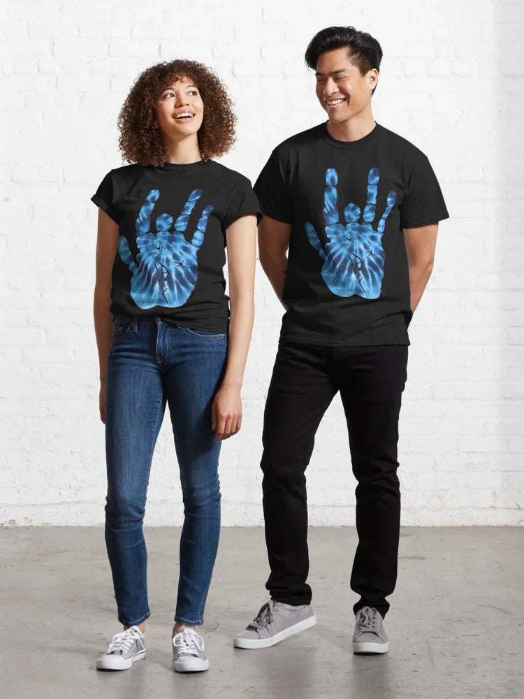 Blue Groovy Jerry Hand Classic T-Shirt