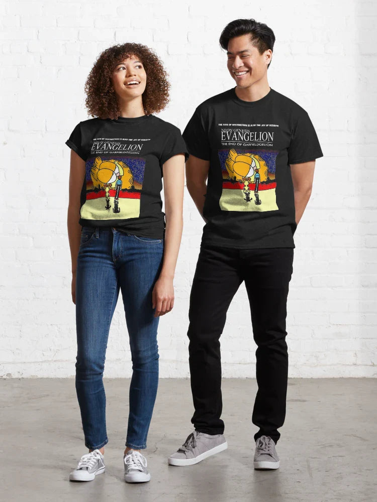 Neon Genesis Evangelion Garfield  Classic T-Shirt