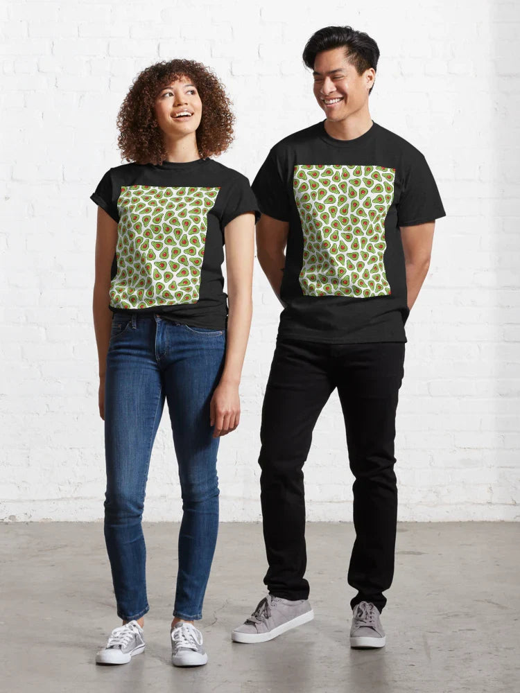 Watercolor Fruit Seamless Pattern – Soft & Artistic Classic T-Shirt